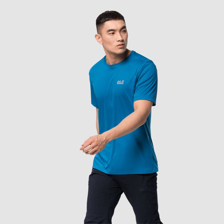 Jack Wolfskin Mens Tech T-shirt Blue 375406WRD